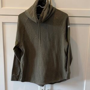 Gymshark Men's Olive Funnel Neck Pullover Sweater